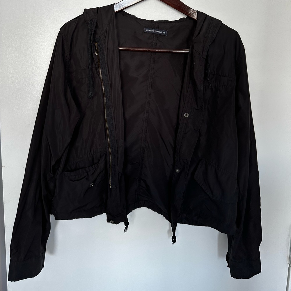 Black Brandy Melville Windbreaker